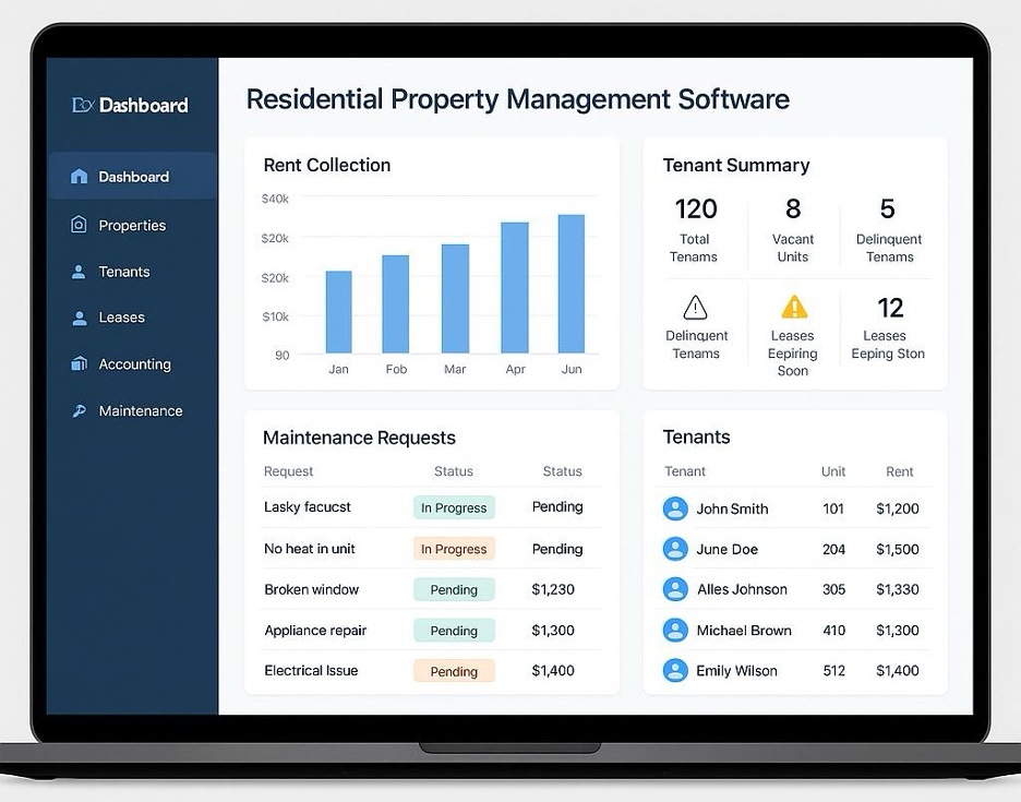 Thredex property management dashboard